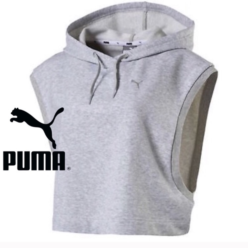 XL Puma crop top hoodie